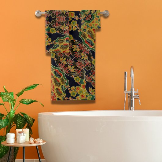 Bambusleaf Blume Badhandtuch Set