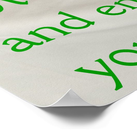 Bambusmassage am Knöchel Poster (Ecke)