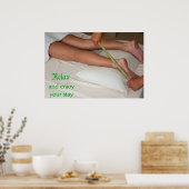 Bambusmassage am Knöchel Poster (Küche)