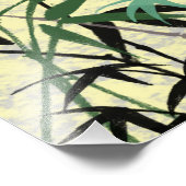 Bambusmuster, Bambus-Blätter, Bambusaufnahmen Fotodruck (Ecke)