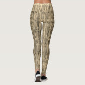 Bambusmuster Leggings (Rückseite)
