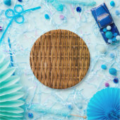 Bambusmuster Pappteller (Party)