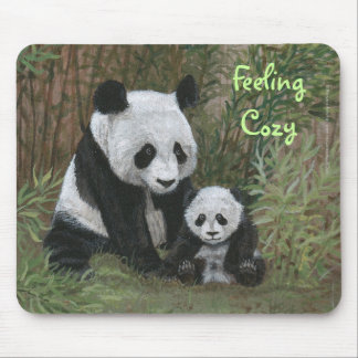 Bambusnest-Panda-Bär mousepad Gefühl Cozy