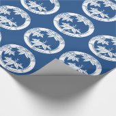 Bambusring mit Bambus-Blätter Geschenkpapier (Ecke)
