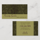 Bambussalon-oder Wellness-Center-Geschäfts-Karte Visitenkarte (Vorne/Hinten)