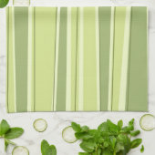 BambusSilhouette-gestreifte grüne Tücher (Gefaltet)