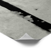 Bambusstämme im Schnee Poster (Ecke)