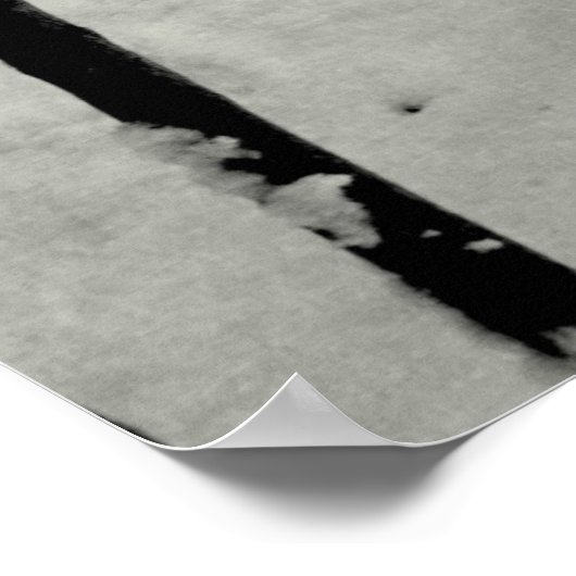 Bambusstämme im Schnee Poster (Ecke)