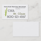 Bambusthema KANN Visitenkarteschablone Visitenkarte (Vorne/Hinten)