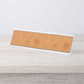 Bambustoast-hölzerner Korn-Blick Schreibtischnamensplakette (Vorderseite )