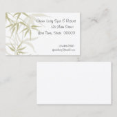 BambusVisitenkarte Visitenkarte (Vorne/Hinten)