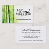 BambusVisitenkarten Visitenkarte (Vorne/Hinten)