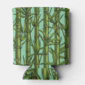 Bambuswald auf hellblau dosenkühler (Rückseite)