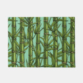 Bambuswald auf hellblau fußmatte (Vorderseite)