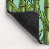 Bambuswald auf hellblau mousepad (Ecke)