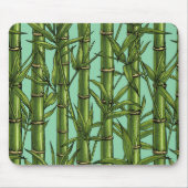 Bambuswald auf hellblau mousepad (Vorne)
