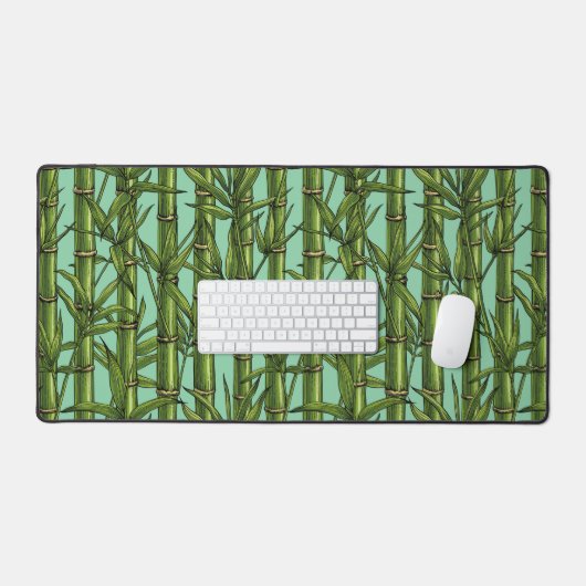 Bambuswald auf hellblau schreibtischunterlage (Tastatur & Maus)