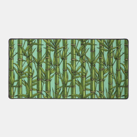 Bambuswald auf hellblau schreibtischunterlage (Vorderseite)