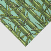 Bambuswald auf hellblau seidenpapier (Ausschnitt)