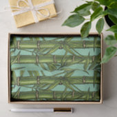 Bambuswald auf hellblau seidenpapier (Geschenk)