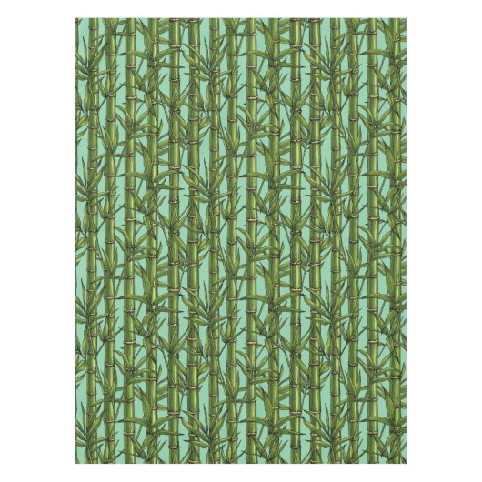 Bambuswald auf hellblau tischdecke (Vorderseite)