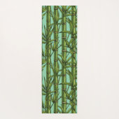 Bambuswald auf hellblau yogamatte (Rückseite)