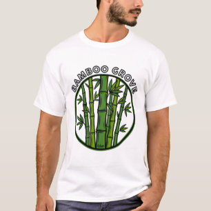 Bambuswald Botanische Grüne Kunst T-Shirt