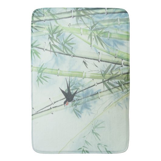 Bambuswald - grün badematte (Vorderseite Vertikal)