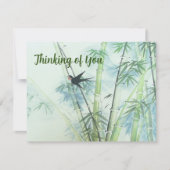 Bambuswald - grün karte (Vorderseite)