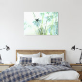 Bambuswald - grün leinwanddruck (Insitu (Schlafzimmer))
