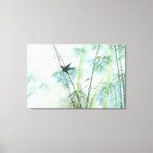 Bambuswald - grün leinwanddruck (Vorderseite)