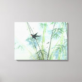 Bambuswald - grün leinwanddruck (Vorderseite)