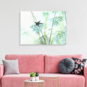 Bambuswald - grün leinwanddruck (Insitu (Wohnzimmer))