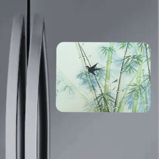 Bambuswald - grün magnet