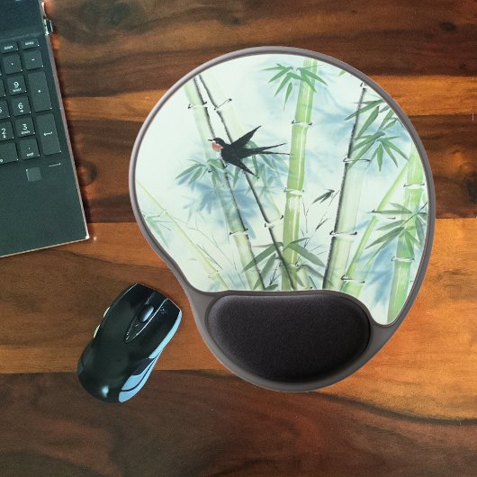 Bambuswald - grün mousepad