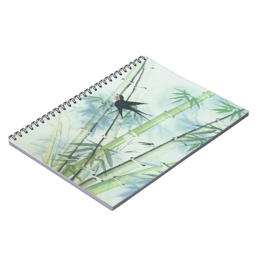 Bambuswald - grün notizblock (Linke Seite)