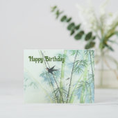 Bambuswald - grün postkarte (Stehend Vorderseite)