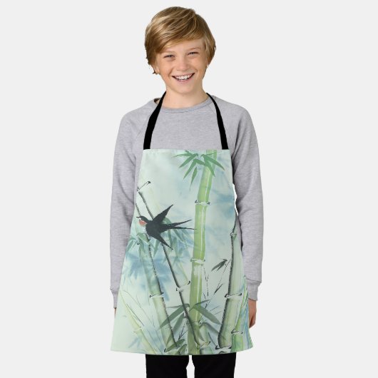 Bambuswald - grün schürze (Getragen)