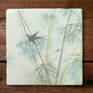 Bambuswald - grün steinuntersetzer