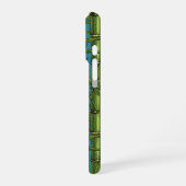 Bambuswald in blau iPhone hülle (Linke Seite)