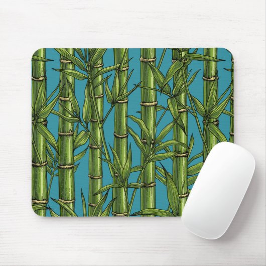 Bambuswald in blau mousepad (Mit Mouse)
