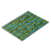 Bambuswald in blau notizblock (Linke Seite)