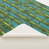 Bambuswald in blau sherpadecke (3/4)