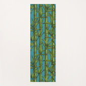 Bambuswald in blau yogamatte (Vorderseite)