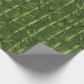 Bambuswald in Grün Geschenkpapier (Ecke)