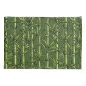 Bambuswald in Grün Kissenbezug (Rückseite-Links)
