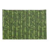 Bambuswald in Grün Kissenbezug (Rückseite-Rechts)
