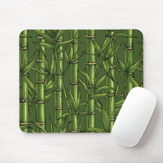 Bambuswald in Grün Mousepad (Mit Mouse)