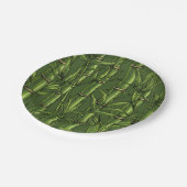 Bambuswald in Grün Pappteller (Schrägansicht)