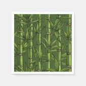 Bambuswald in Grün Serviette (Vorderseite)